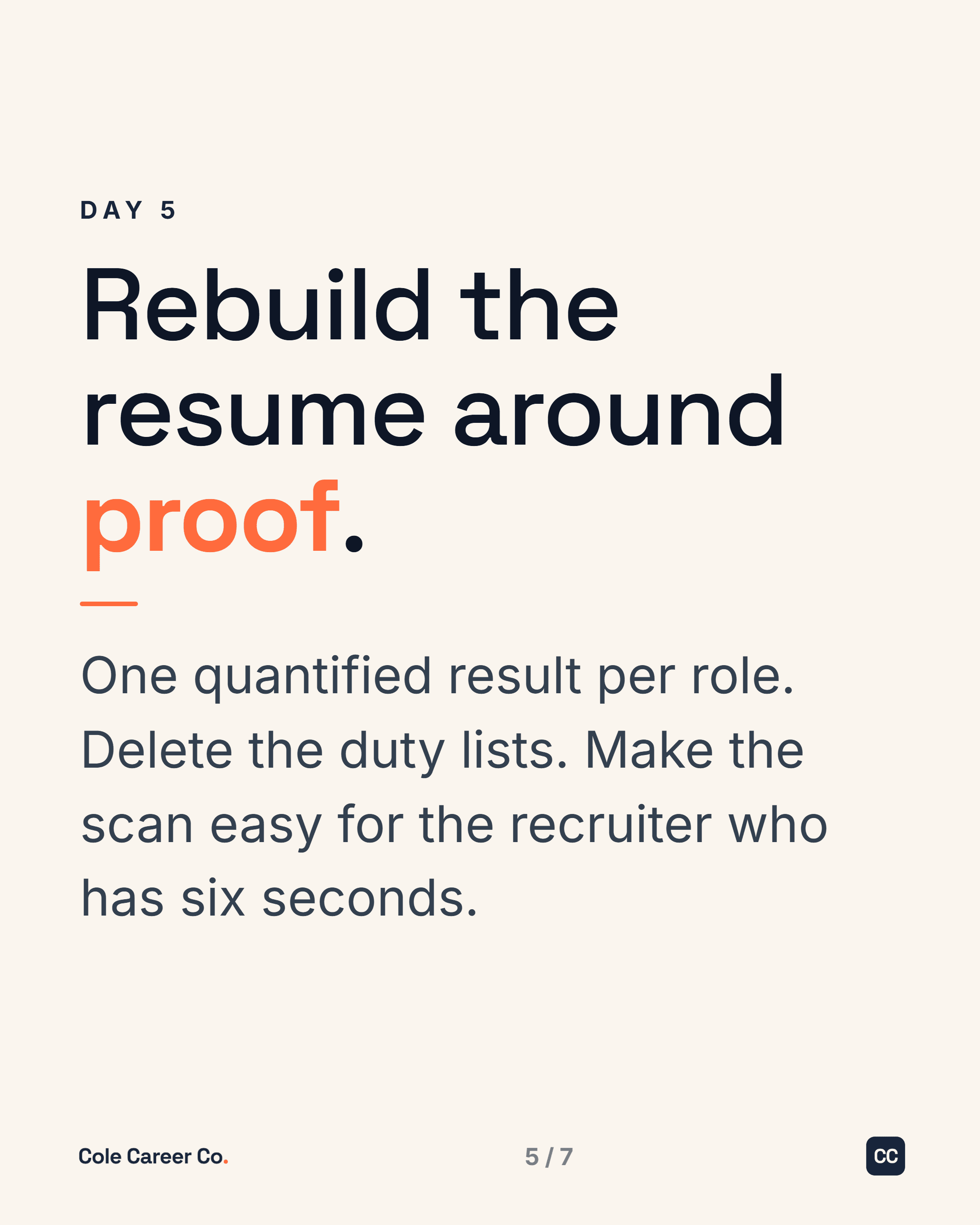 Laid off? The first 7 days, slide 5