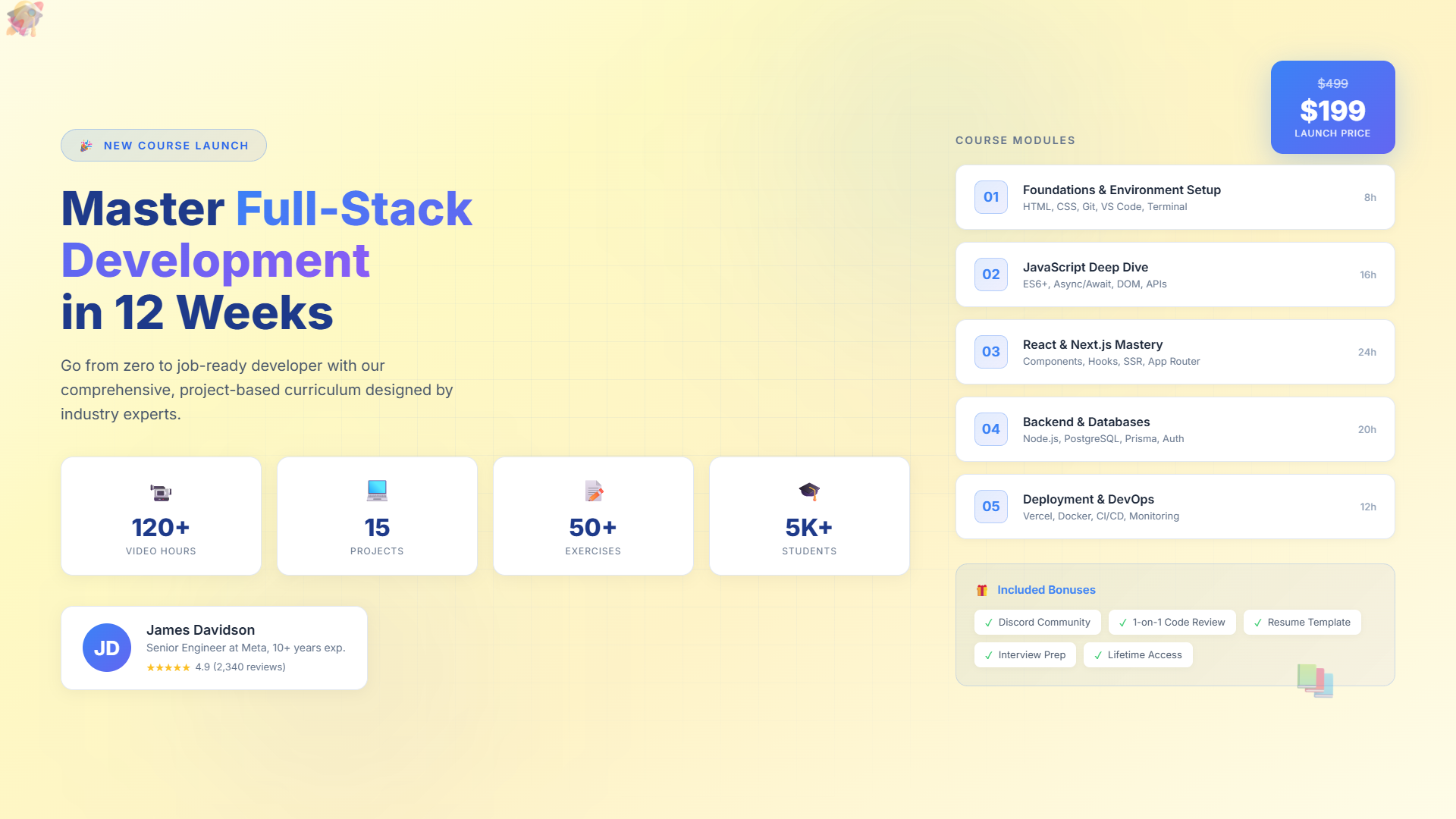 Online Course Launch
